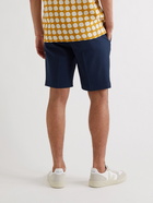 NN07 - Sebastian Cotton-Blend Seersucker Drawstring Shorts - Blue