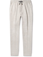 Brunello Cucinelli - Tapered Pleated Linen Trousers - Neutrals