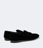 Manolo Blahnik Mario velvet loafers