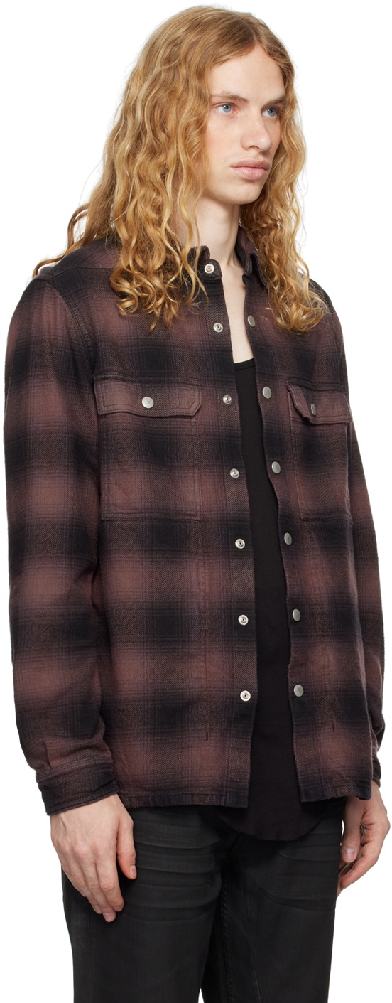 Rick Owens DRKSHDW Brown Porterville Outershirt Jacket Rick Owens