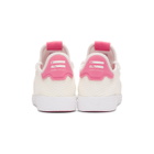 adidas Originals x Pharrell Williams White and Pink Tennis Hu Sneakers