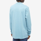 Nike Men's Life Mock Neck Shirt in Worn Blue& White