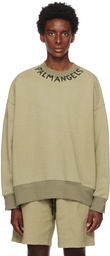 Palm Angels Khaki Faded Sweatshirt