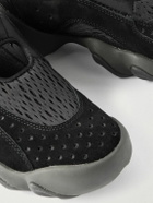 Oakley Factory - Flesh Jacquard-Knit, Suede and Mesh Slip-On Sneakers - Black