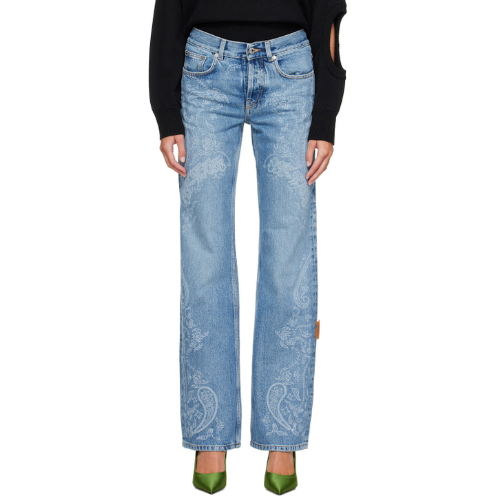Photo: Off-White Blue Paisley Susy Jeans