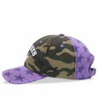 TwoJeys Mismatched Camo Dad Cap in Camo/Purple 