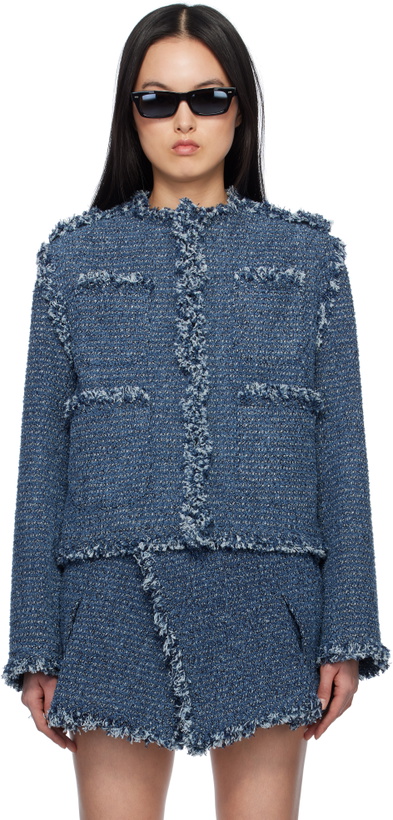 Photo: sacai Blue Punching Denim Jacket