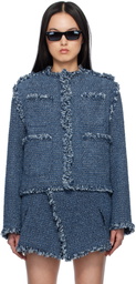 sacai Blue Punching Denim Jacket