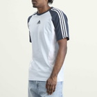 Adidas Men's Teamgeist T-Shirt in Crystal Sky/Aurora Ink
