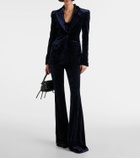 Alex Perry Velvet flared pants