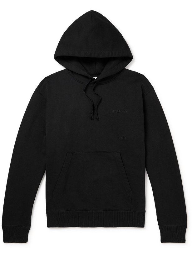 Photo: CDLP - Mobilité Logo-Embroidered Cotton-Jersey Hoodie - Black