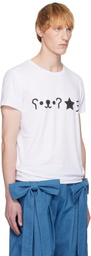 ANDREJ GRONAU White HTML T-shirt