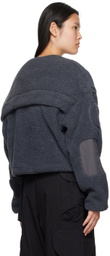 Entire Studios Gray Fluffy Jacket