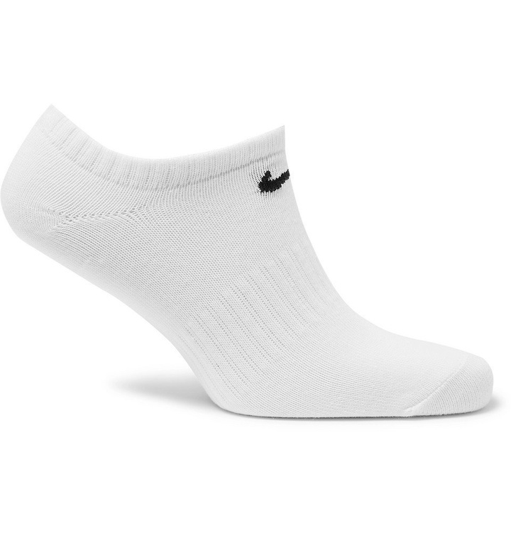 Photo: Nike Training - Three-Pack Everyday Cushioned Dri-FIT No-Show Socks - White