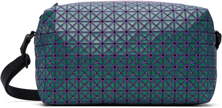 Photo: BAO BAO ISSEY MIYAKE Green & Purple Saddle Rough Bag