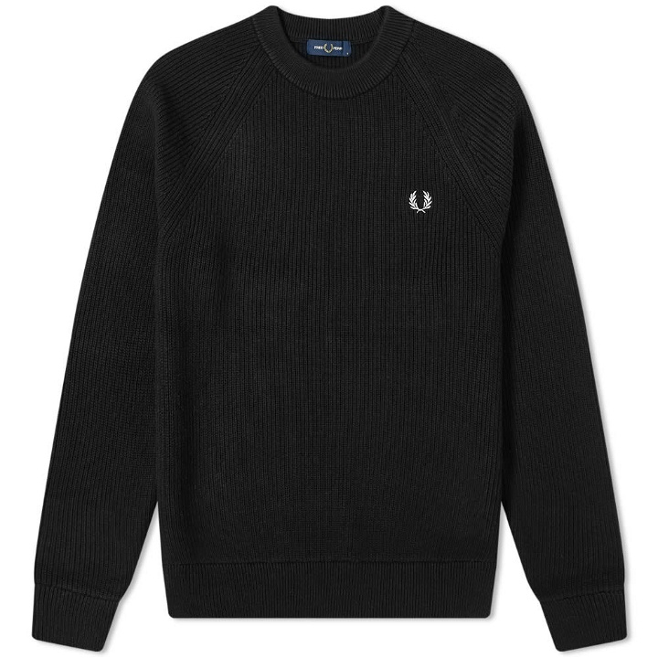 Photo: Fred Perry Authentic Ribbed Crew Knit