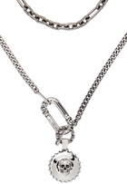 Alexander McQueen Silver Short Punk Chain Necklace
