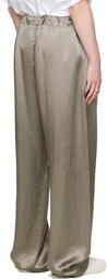 Maison Margiela Green Relaxed-Fit Trousers