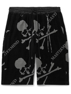 MASTERMIND WORLD - Cotton-Jacquard Terry Shorts - Black