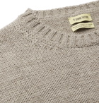 DE BONNE FACTURE - Mélange Alpaca and Wool-Blend Sweater - Gray