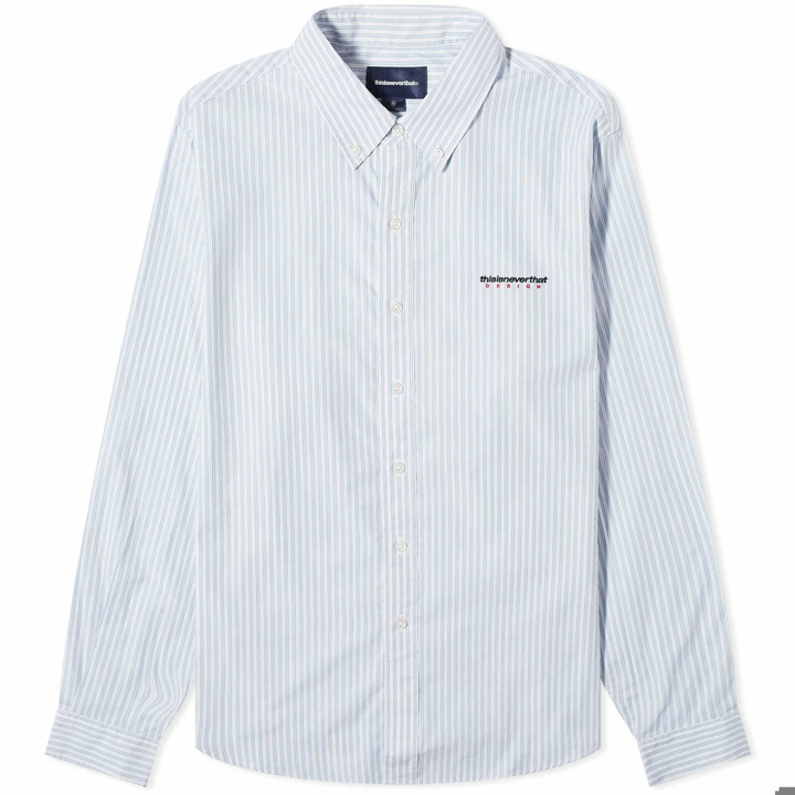 Photo: thisisneverthat Men's DSN Striped Shirt in Blue