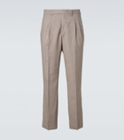 Stòffa Pleated wool wide-leg pants