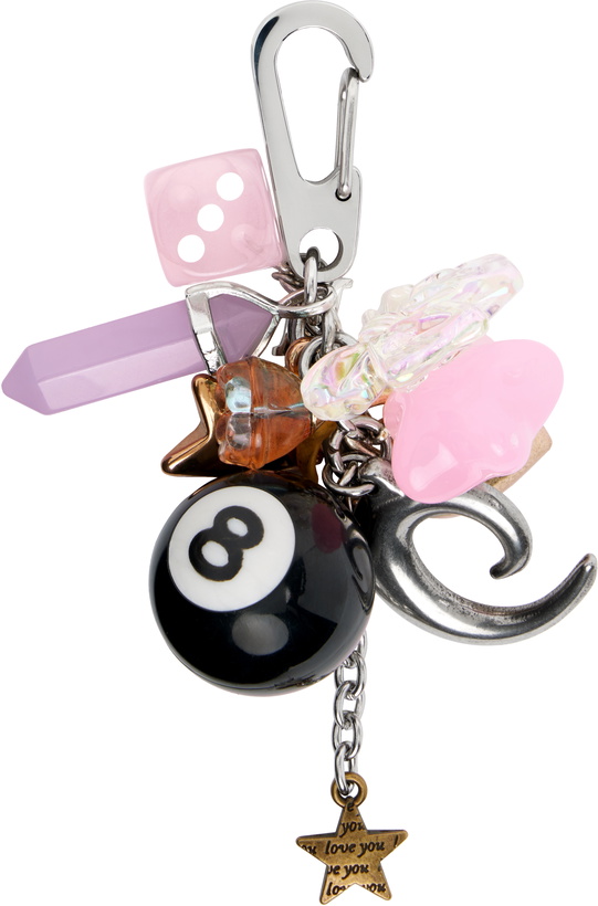 Photo: Marland Backus Multicolor Rose Bag Charm Keychain