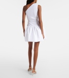 Patou Gathered faille minidress