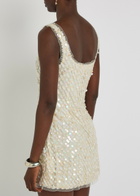 Loveshackfancy Calise Sequin-embellished Tulle Mini Dress White