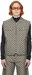 MISBHV Taupe Monogram Vest