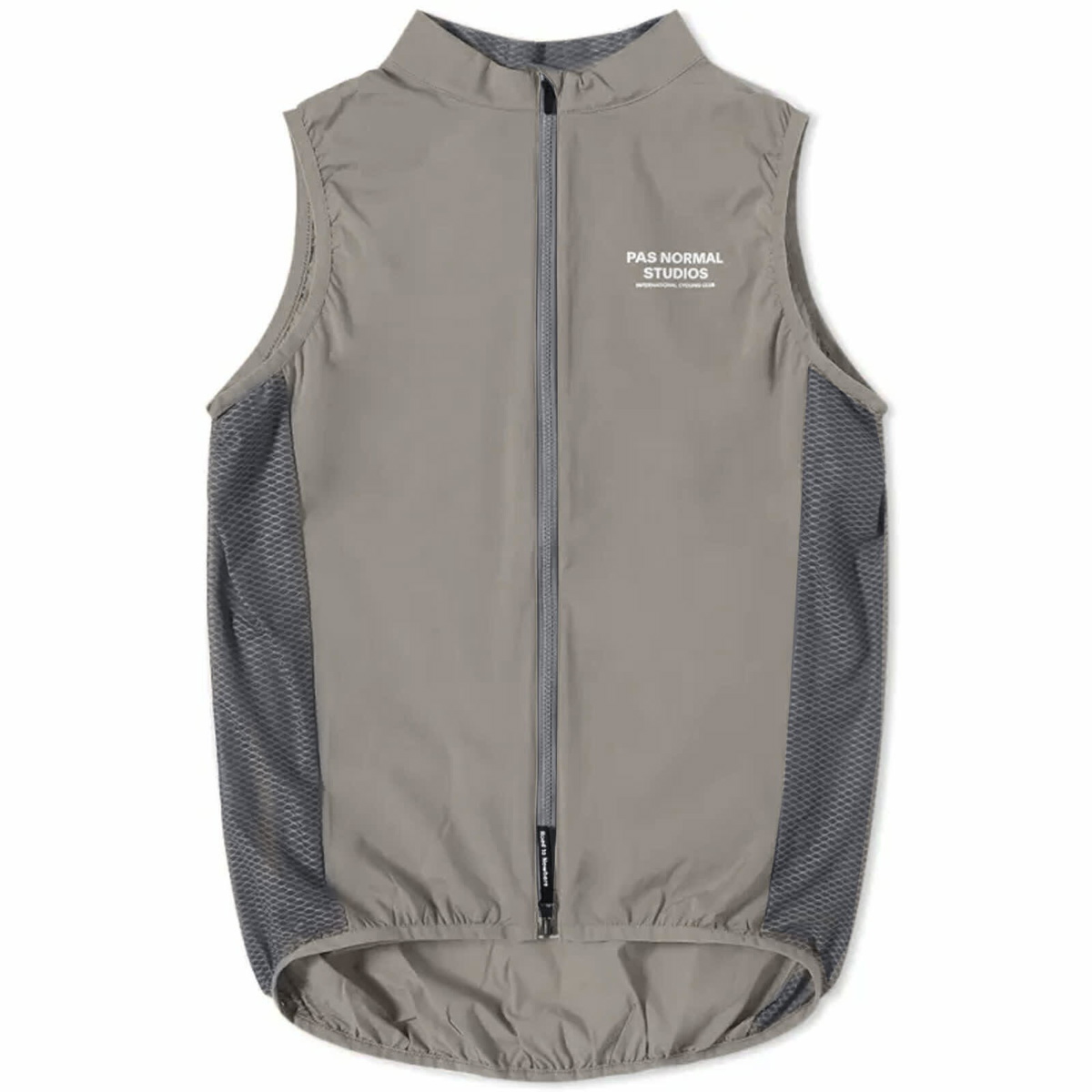 Pas Normal Studios Men's Mechanism Stow Away Gilet in Medium Grey 