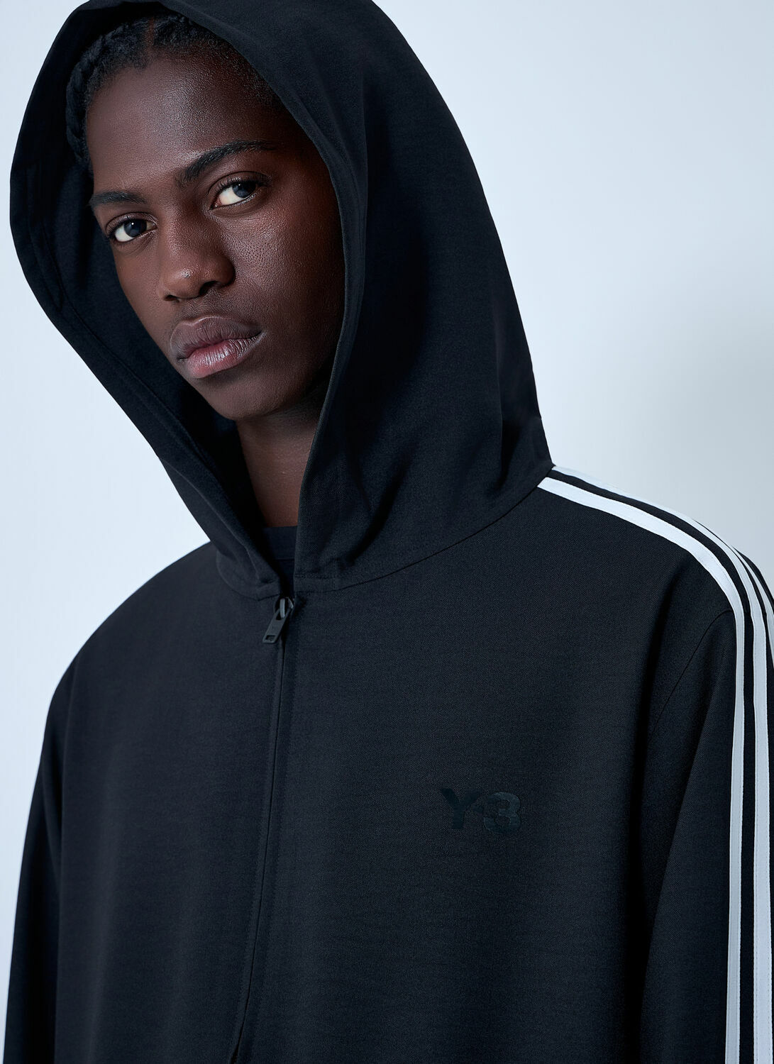 Y-3 Hooded U Wire Motif Sweatshirt