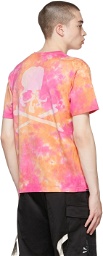 mastermind WORLD Orange Tie-Dye Logo T-Shirt
