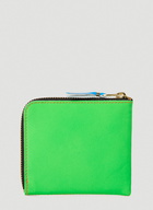 Fluo Zip Wallet in Orange