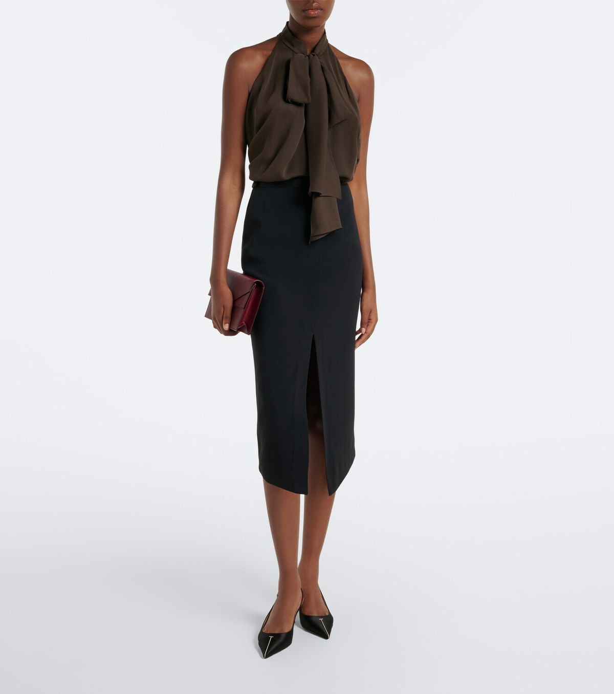 Tom Ford Satin slingback pumps