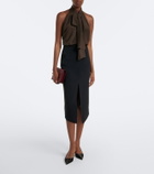 Tom Ford Satin slingback pumps