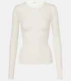 Fforme Ames sheer silk-blend top