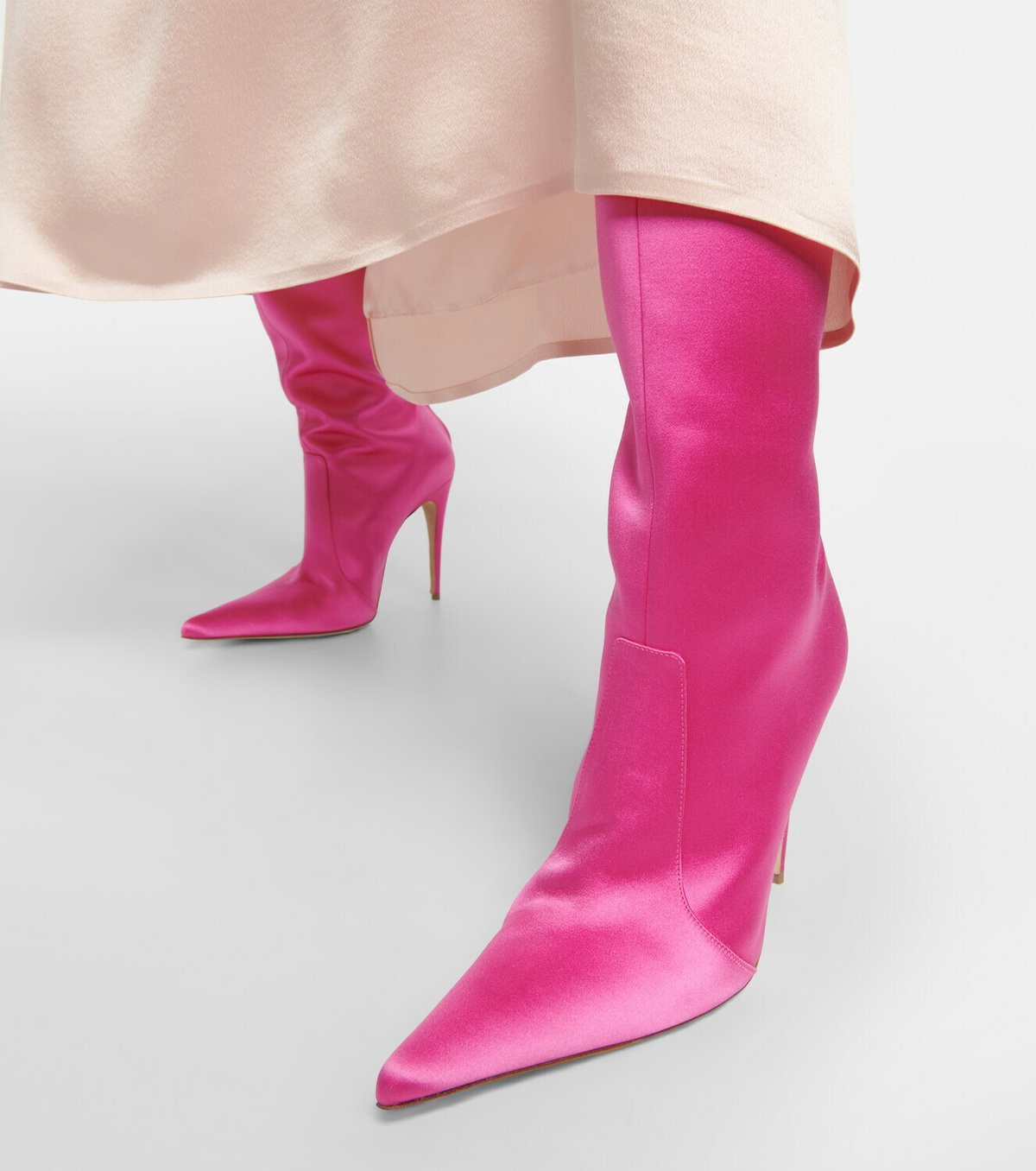 Satin sock clearance boots