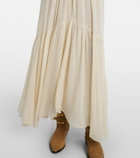 Marant Etoile Briane gathered muslin maxi dress