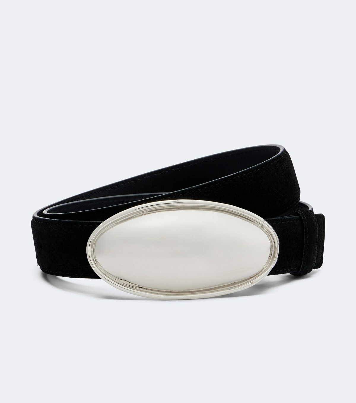 Altuzarra Oval Plaque suede belt