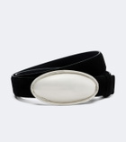 Altuzarra Oval Plaque suede belt