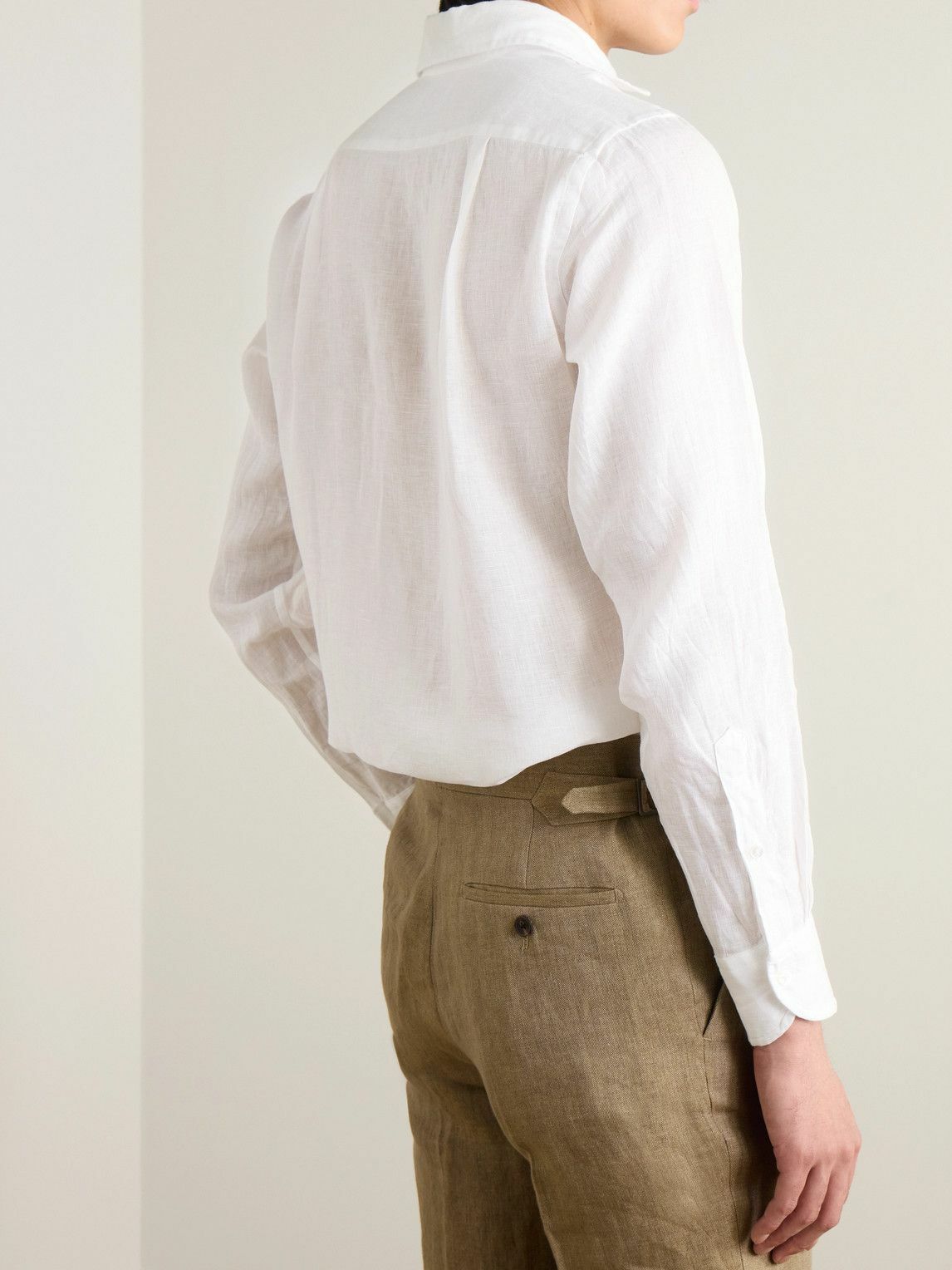Kingsman - Drake's Linen Shirt - White