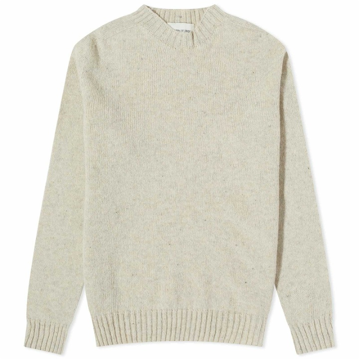 Photo: Country Of Origin Men's Supersoft Seamless Crew Knit in Nougat