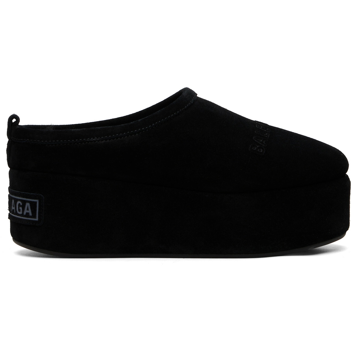 Balenciaga Black Alaska Soft Platform Loafers