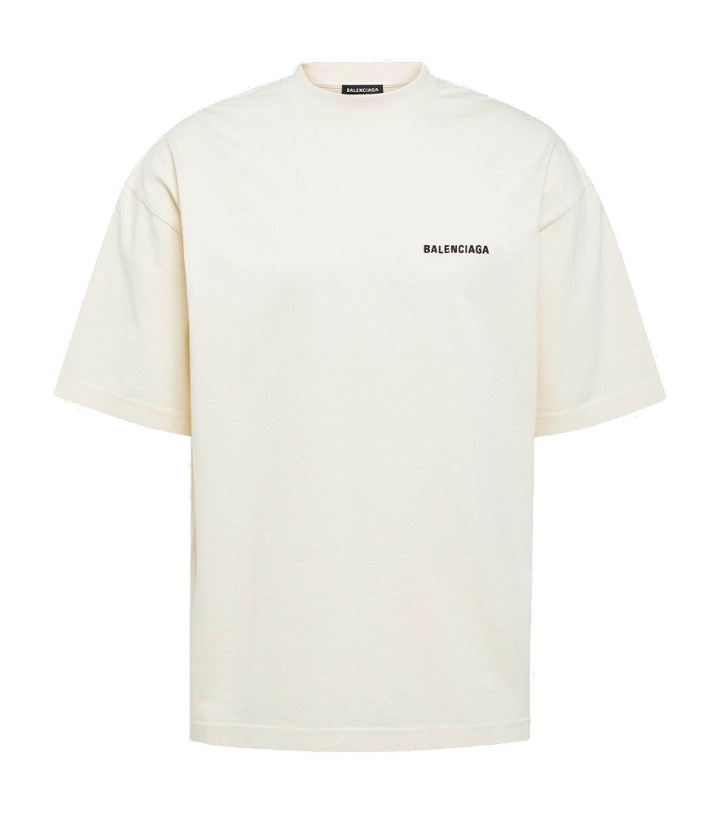 Photo: Balenciaga - Logo cotton jersey T-shirt