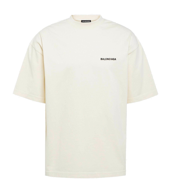 Photo: Balenciaga - Logo cotton jersey T-shirt