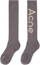 Acne Studios Gray Knee-High Socks