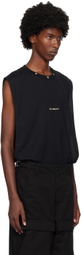 Givenchy Black Embroidered Logo Tank Top