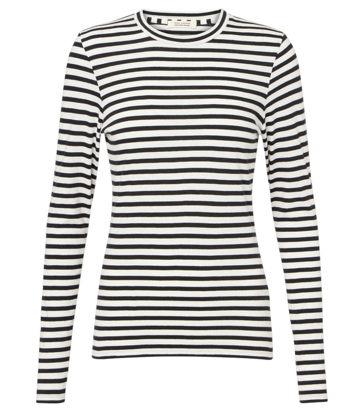 Photo: Nili Lotan Susana striped cotton jersey T-shirt