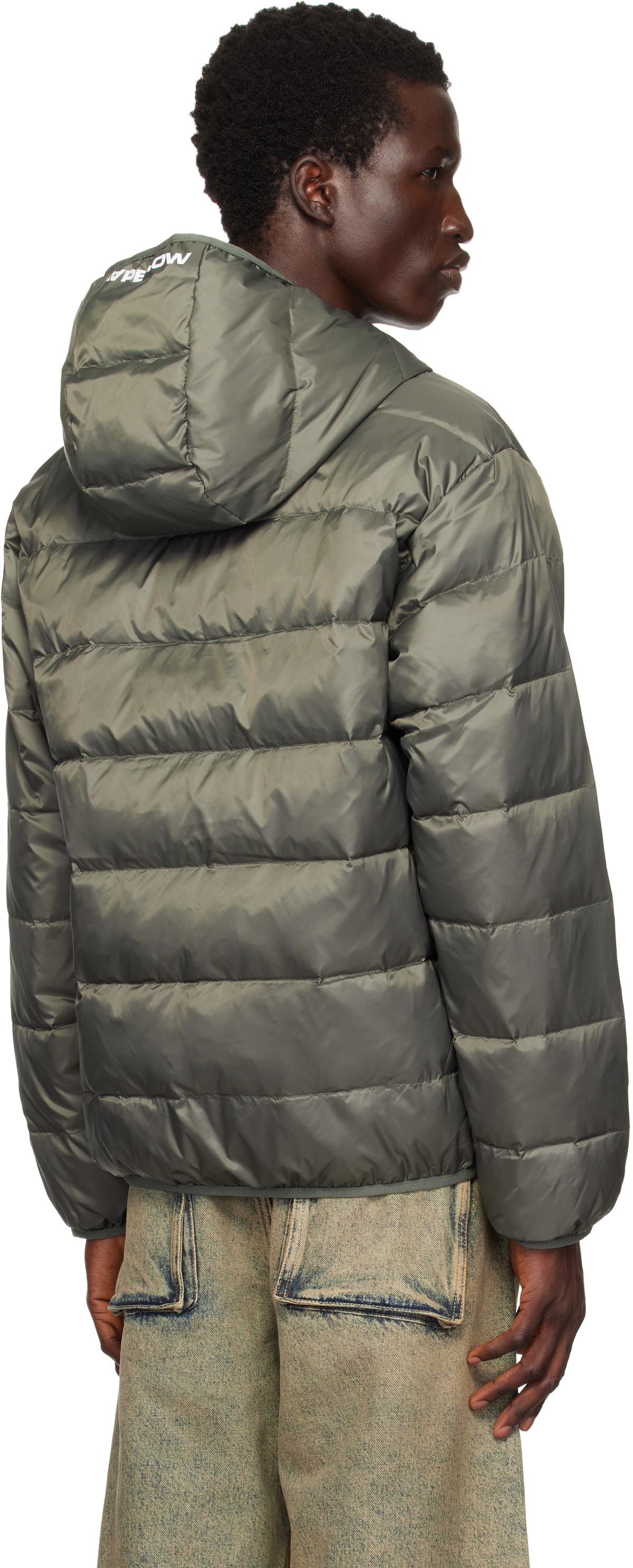 AAPE by A Bathing Ape Khaki 'AAPE Now' Down Jacket